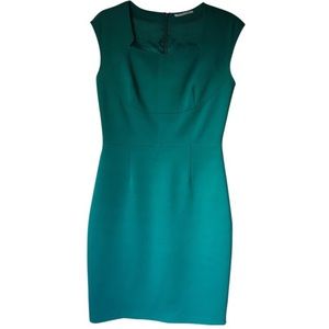 Tahari teal cocktail dress